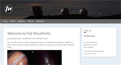 Desktop Screenshot of flatwavefronts.com