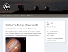 Tablet Screenshot of flatwavefronts.com